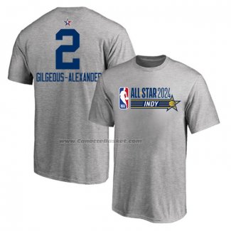 Maglia Manica Corta All Star 2024 Shai Gilgeous-Alexander Grigio