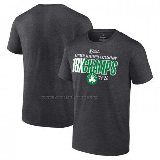 Maglia Manica Corta Boston Celtics 18-time NBA Finals Champions Nero