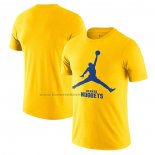 Maglia Manica Corta Denver Nuggets Essential Jumpman Giallo