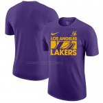 Maglia Manica Corta Los Angeles Lakers Viola
