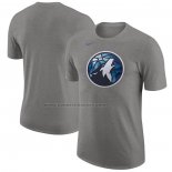 Maglia Manica Corta Minnesota Timberwolves Citta 2023-24 Grigio