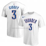 Maglia Manica Corta Oklahoma City Thunder Josh Giddey Bianco