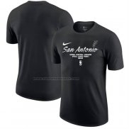 Maglia Manica Corta San Antonio Spurs Nero