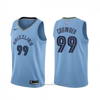 Maglia Memphis Grizzlies Jae Crowder #99 Statement Blu