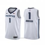Maglia Memphis Grizzlies Kyle Anderson #1 Association Bianco
