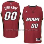 Maglia Miami Heat Adidas Personalizzate Rosso