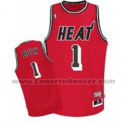 Maglia Miami Heat Chris Bosh #1 Retro Rosso