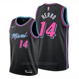 Maglia Miami Heat Tyler Herro #14 Citta 2018-19 Nero