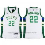 Maglia Milwaukee Bucks Khris Middleton #22 Bianco