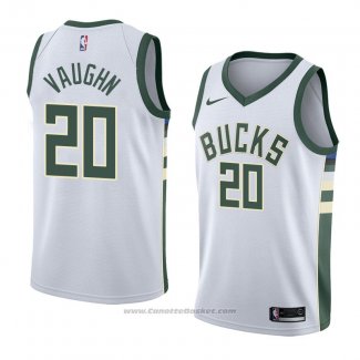 Maglia Milwaukee Bucks Rashad Vaughn #20 Association 2018 Bianco