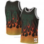 Maglia Milwaukee Bucks Ray Allen #34 Flames Nero