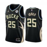 Maglia Milwaukee Bucks Serge Ibaka #25 Statement 2022-23 Nero