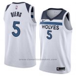 Maglia Minnesota Timberwolves Gorgui Dieng #5 Association 2018 Bianco