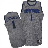 Maglia Moda Statico New York Knicks Amar'e Stoudemire #1 Grigio