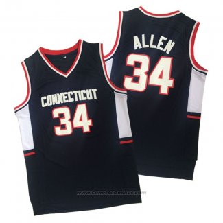 Maglia NCAA Connecticut Ray Allen #34 Nero