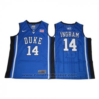 Maglia NCAA Duke Blue Devils Brandon Ingram #14 Blu