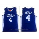 Maglia NCAA Duke Blue Devils J.J. Redick #4 Blu