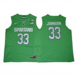 Maglia NCAA Michigan State Spartans Magic Johnson #33 Verde