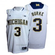 Maglia NCAA Michigan State Spartans Trey Burke #3 Bianco