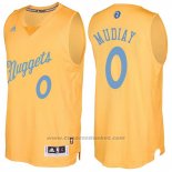 Maglia Natale 2016 Denver Nuggets Emmanuel Mudiay #0 Or