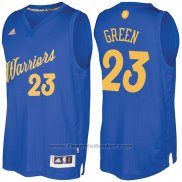 Maglia Natale 2016 Golden State Warriors Draymond Green #23 Blu