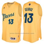 Maglia Natale 2016 Indiana Pacers Paul George #13 Giallo