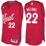 Maglia Natale 2016 Miami Heat Derrick Williams #22 Rosso