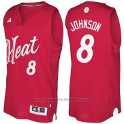 Maglia Natale 2016 Miami Heat Tyler Johnson #8 Rosso