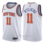 Maglia New York Knicks Frank Ntilikina #11 Association 2017-18 Bianco