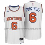 Maglia New York Knicks Kristaps Porzingis #6 Bianco