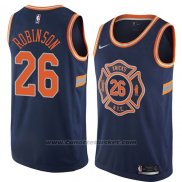 Maglia New York Knicks Mitchell Robinson #26 Citta 2018 Blu