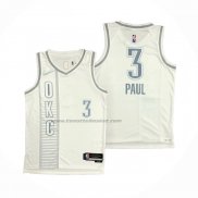 Maglia Oklahoma City Thunder Chris Paul #3 Citta 2021-22 Bianco