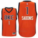 Maglia Oklahoma City Thunder Domantas Sabonis #1 Arancione