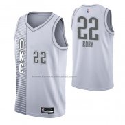 Maglia Oklahoma City Thunder Isaiah Roby NO 22 Citta 2021-22 Bianco