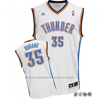 Maglia Oklahoma City Thunder Kevin Durant #35 Bianco