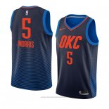 Maglia Oklahoma City Thunder Markieff Morris #5 Statement 2018 Blu