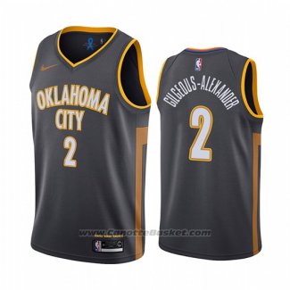 Maglia Oklahoma City Thunder Shai Gilgeous-Alexander #2 Citta Nero