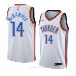 Maglia Oklahoma City Thunderr K. J. Mcdaniels #14 Association 2018 Bianco