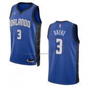 Maglia Orlando Magic Chuma Okeke #3 Statement 2022-23 Blu