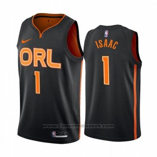 Maglia Orlando Magic Jonathan Isaac #1 Citta Edition Nero