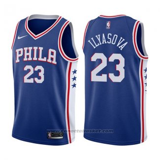 Maglia Philadelphia 76ers Ersan Ilyasova #23 Icon 2017-18 Blu