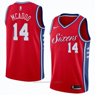 Maglia Philadelphia 76ers James Michael Mcadoo #14 Statement 2018 Rosso