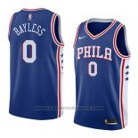 Maglia Philadelphia 76ers Jerryd Bayless #0 Icon 2018 Blu