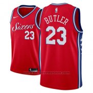 Maglia Philadelphia 76ers Jimmy Butler #23 Statement 2018-19 Rosso