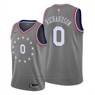 Maglia Philadelphia 76ers Josh Richardson #0 Citta Grigio