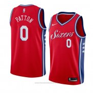 Maglia Philadelphia 76ers Justin Patton #0 Statement 2018 Rosso