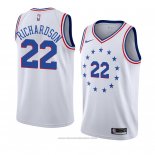 Maglia Philadelphia 76ers Malachi Richardson #22 Earned 2018-19 Bianco