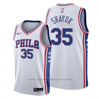 Maglia Philadelphia 76ers Marial Shayok #35 Association Bianco