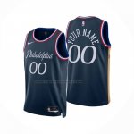 Maglia Philadelphia 76ers Personalizzate Citta 2025-26 Blu
