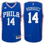 Maglia Philadelphia 76ers Sergio Rodriguez #14 Blu